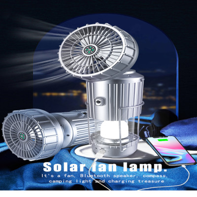 Portable Fan With LED Light & Power Bank